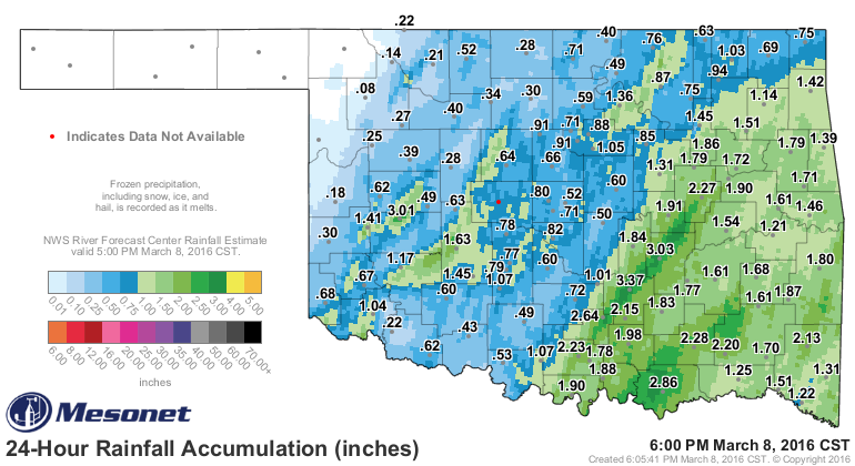 Daily Chances of Rain Until the Weekend.