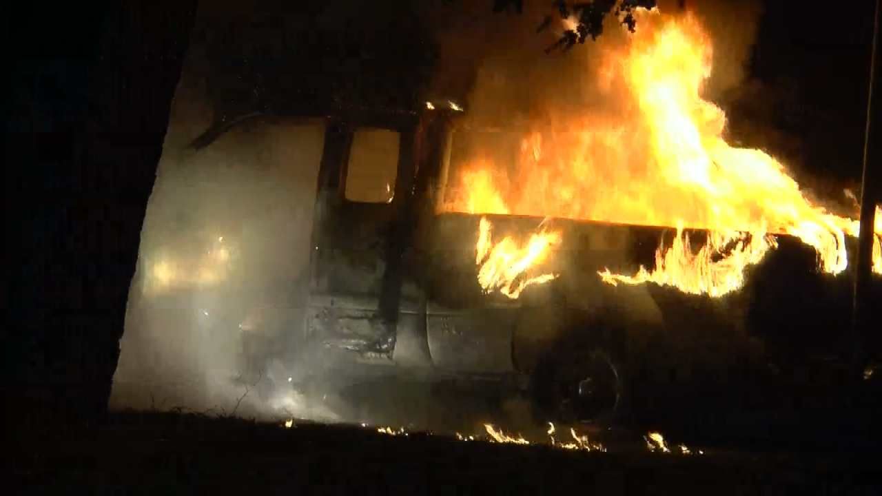 Arson Destroys Pickup Parked In Midtown Tulsa