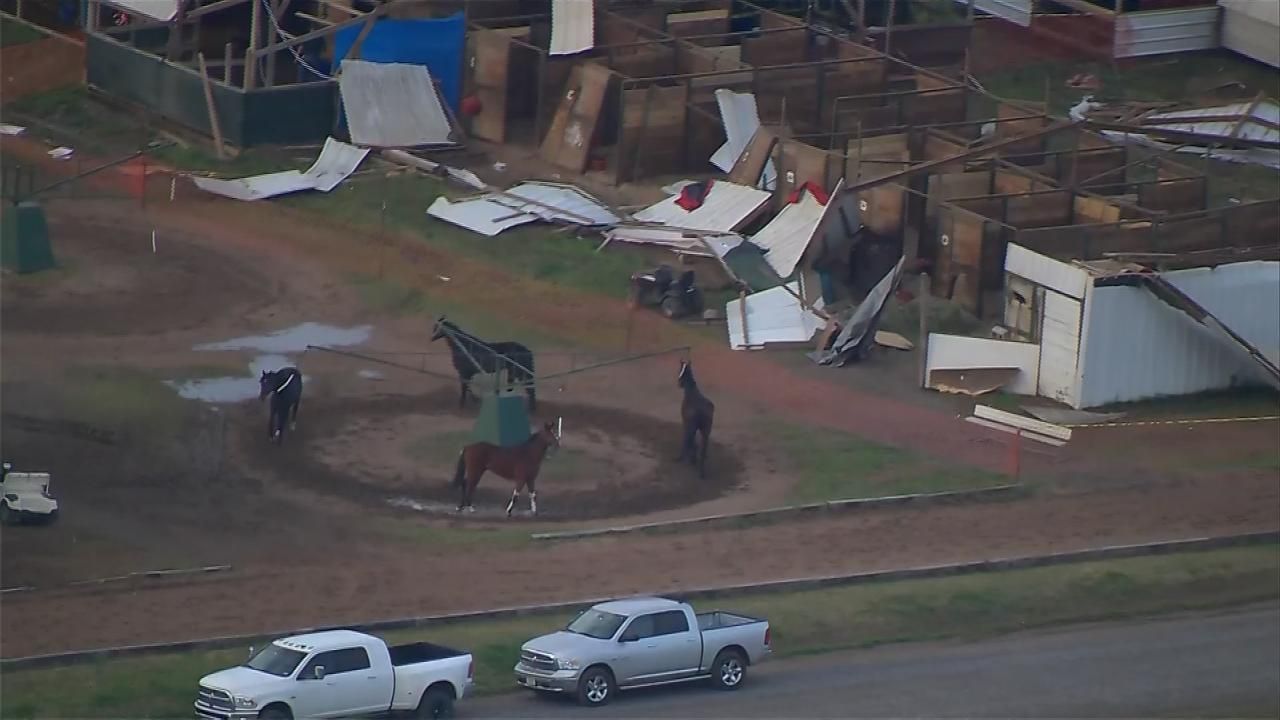 Stables At Claremore's Will Rogers Downs Damaged By Tornado