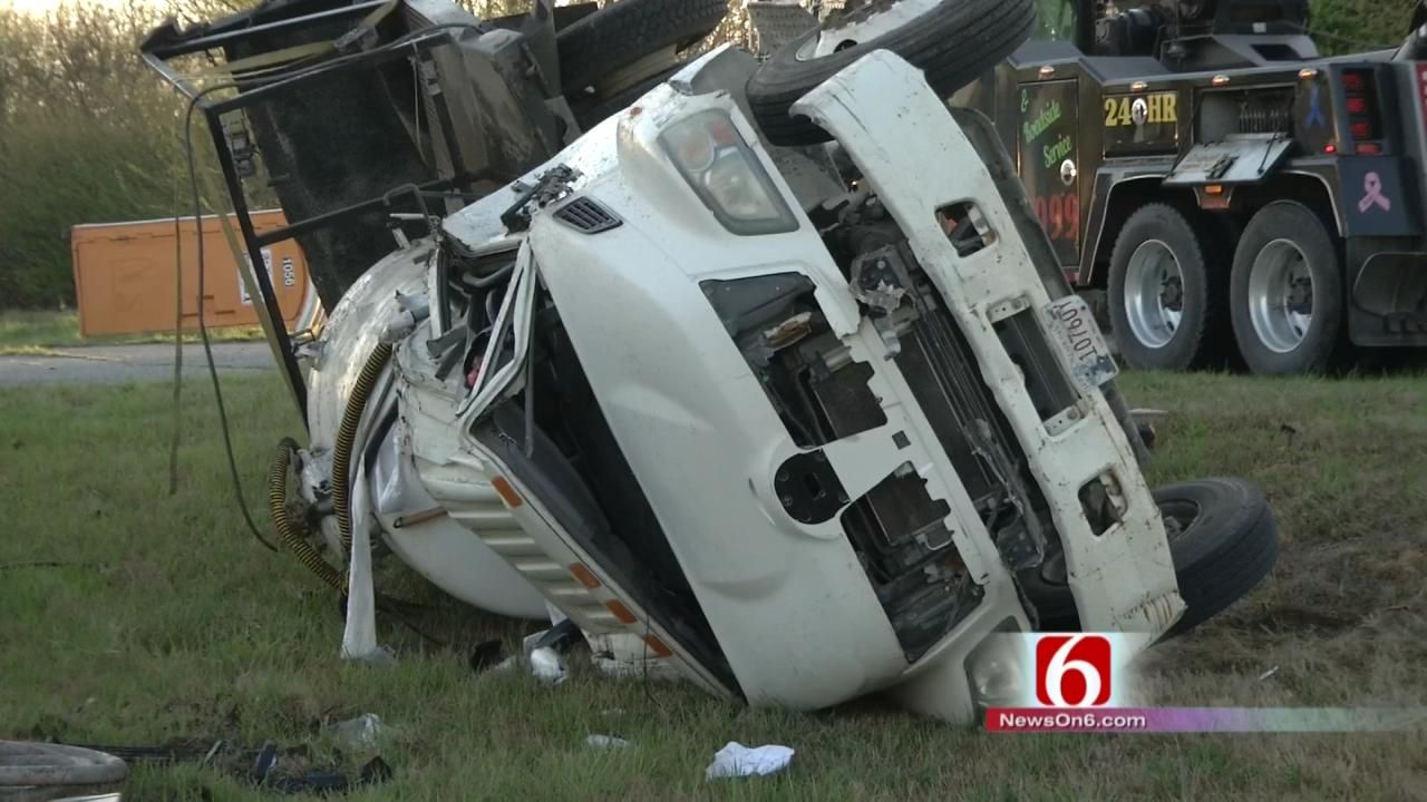 Two Trucks Collide On Highway 66 Near Sequoyah