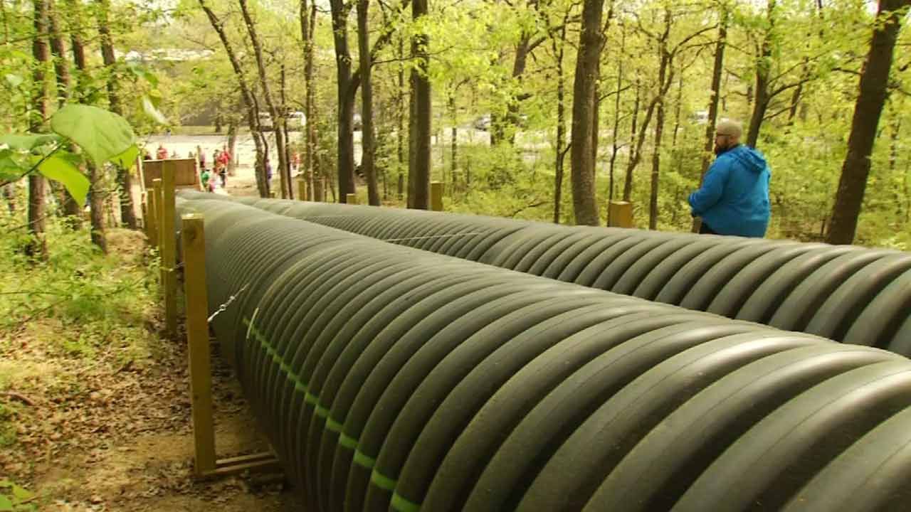 Tulsa Double Pipe Slide May Be World's Largest
