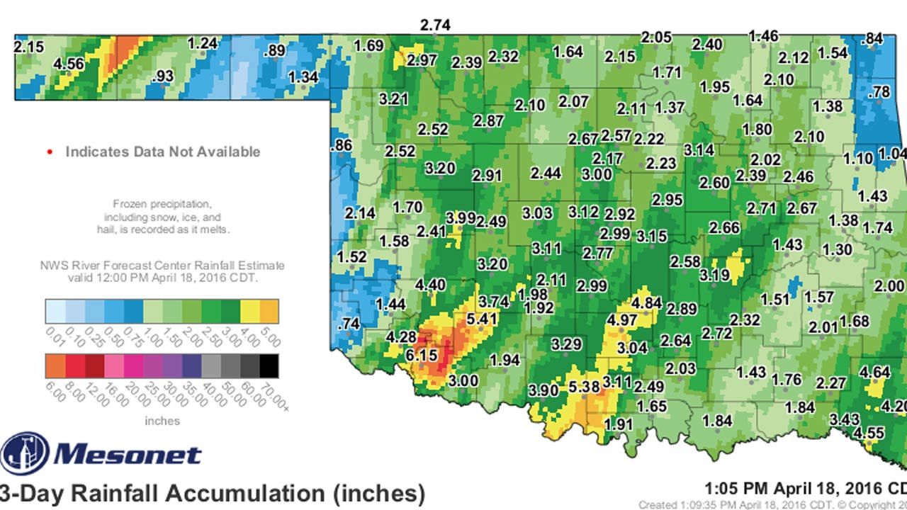 Meteorologist Mike Grogan: 3" Of Rain For Parts Of Oklahoma