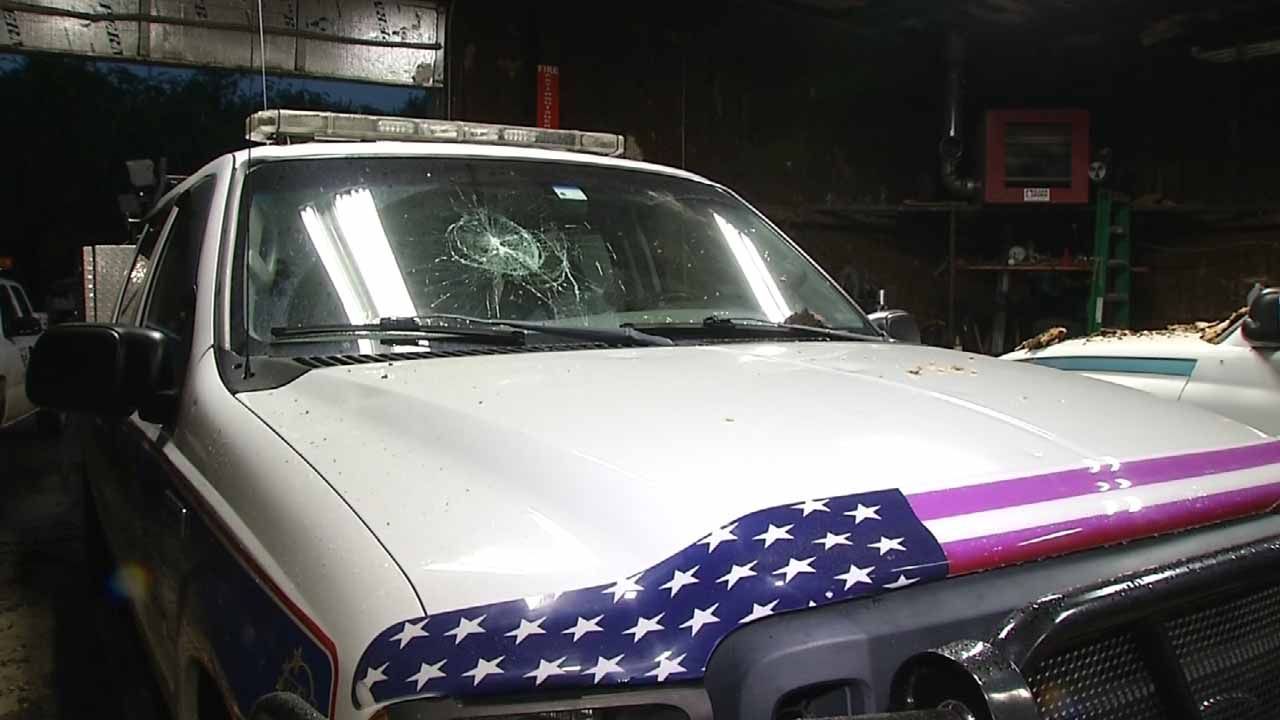 Baseball-Sized Hail Damages Wagoner County Vehicles