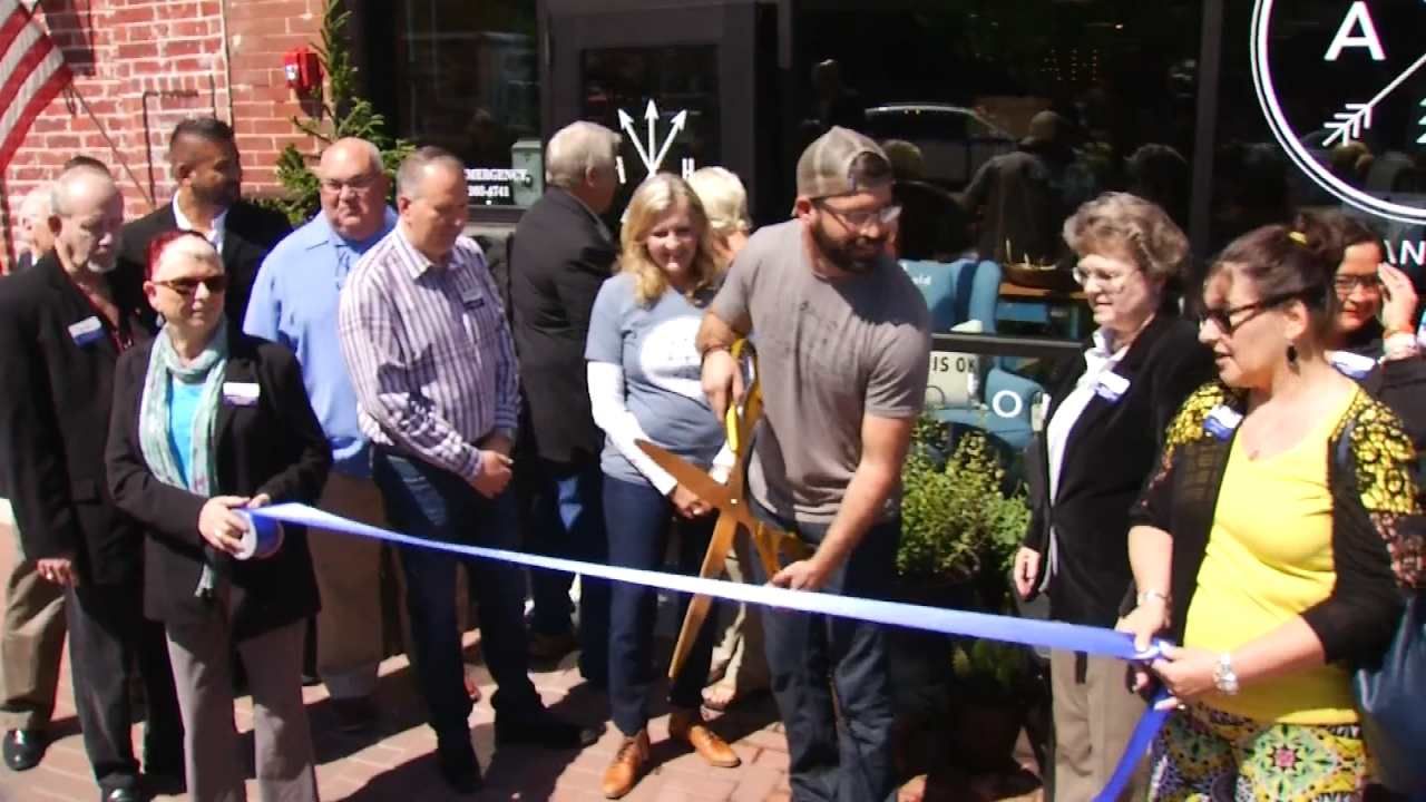 Broken Arrow Officials Cut Ribbon On New Rose District Businesses