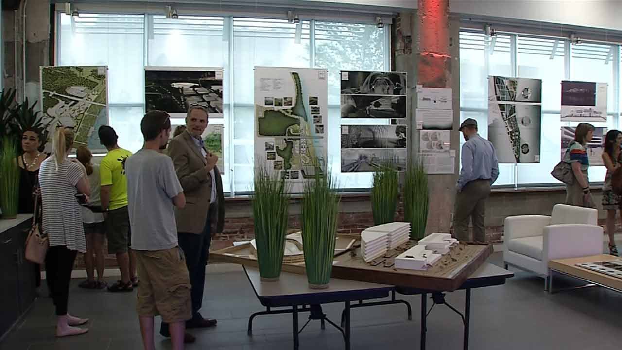 OU-Tulsa Students Show Off Bike-Friendly Designs For Arkansas River