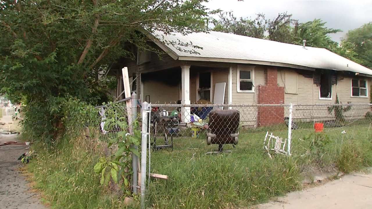 Fire Destroys Home Near Downtown Tulsa