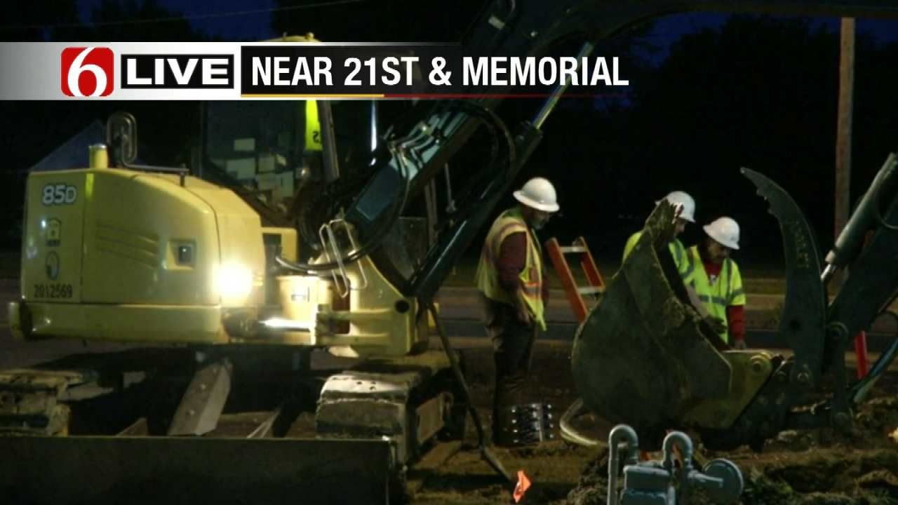 Water Main Break Disrupts Traffic On Memorial Drive