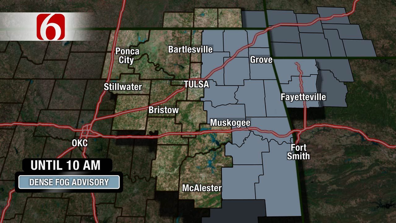 Northeast Oklahoma Under Dense Fog Advisory