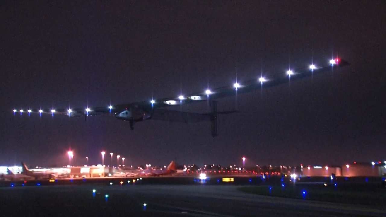 Solar Powered Plane Leaves Tulsa, Heads To Ohio