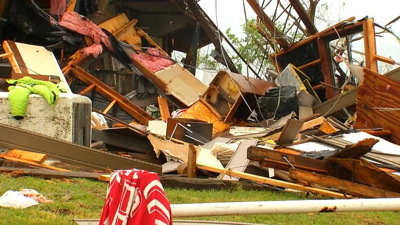 Neighbors Help Creek County Homeowners With Storm Cleanup