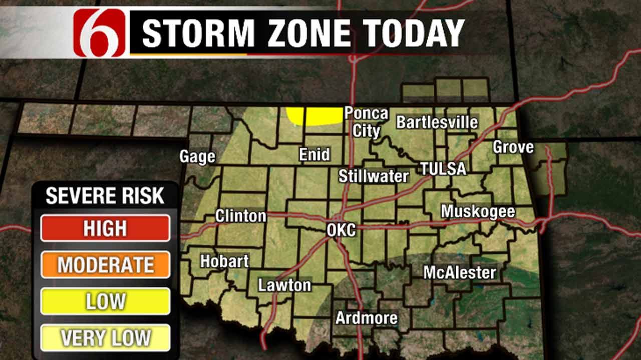 Low Severe Weather Threat Today, Increasing Chances Next Two Days