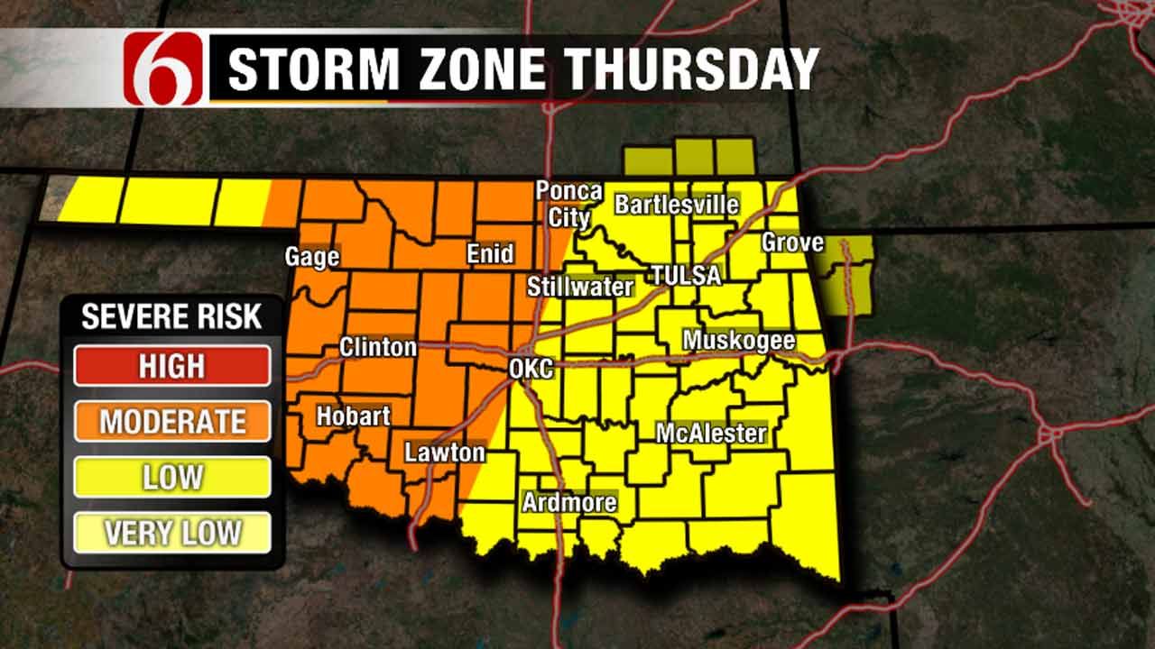 Storms Moving NE From Oklahoma Panhandle