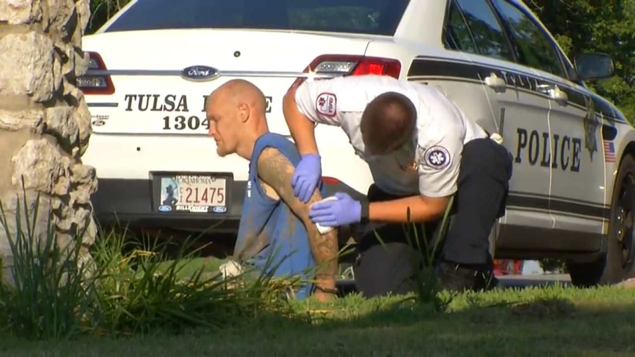 Driver Found Hiding In Trash Can After Running From Tulsa Police