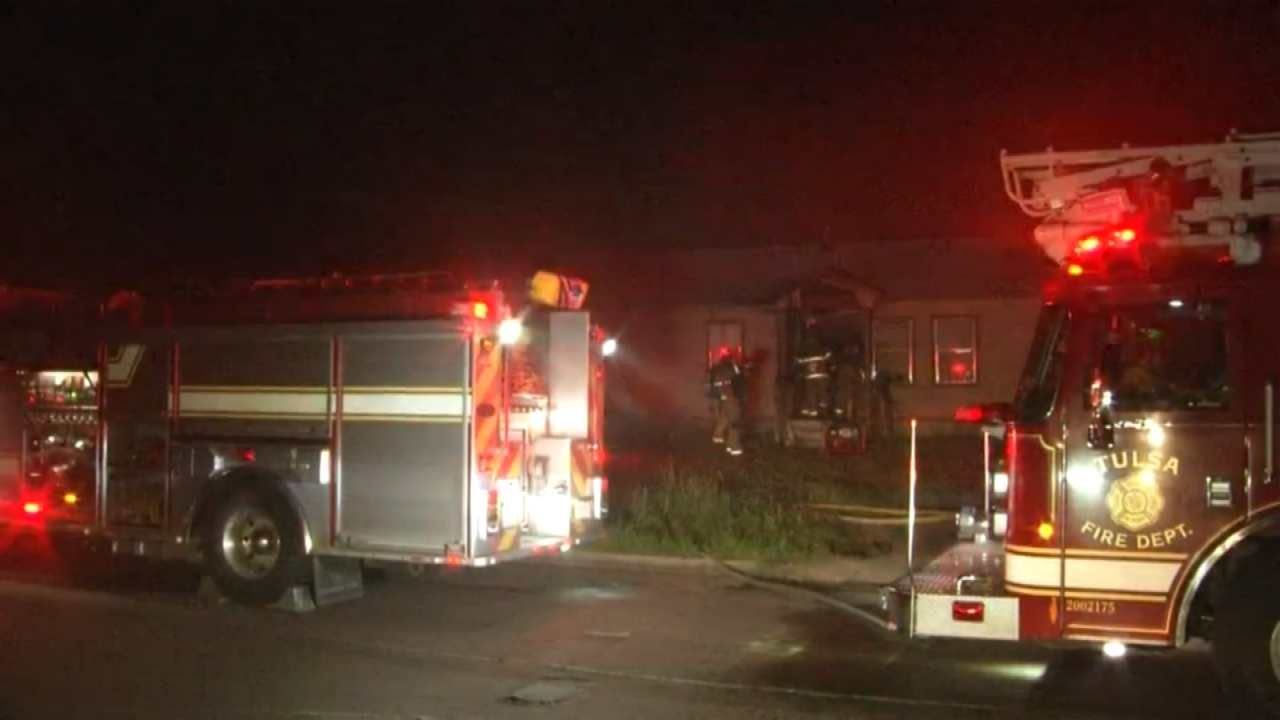 Porch Of Tulsa Home Damaged In Fire