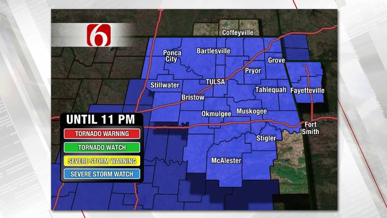 Severe Thunderstorm Watch Issued For Green Country