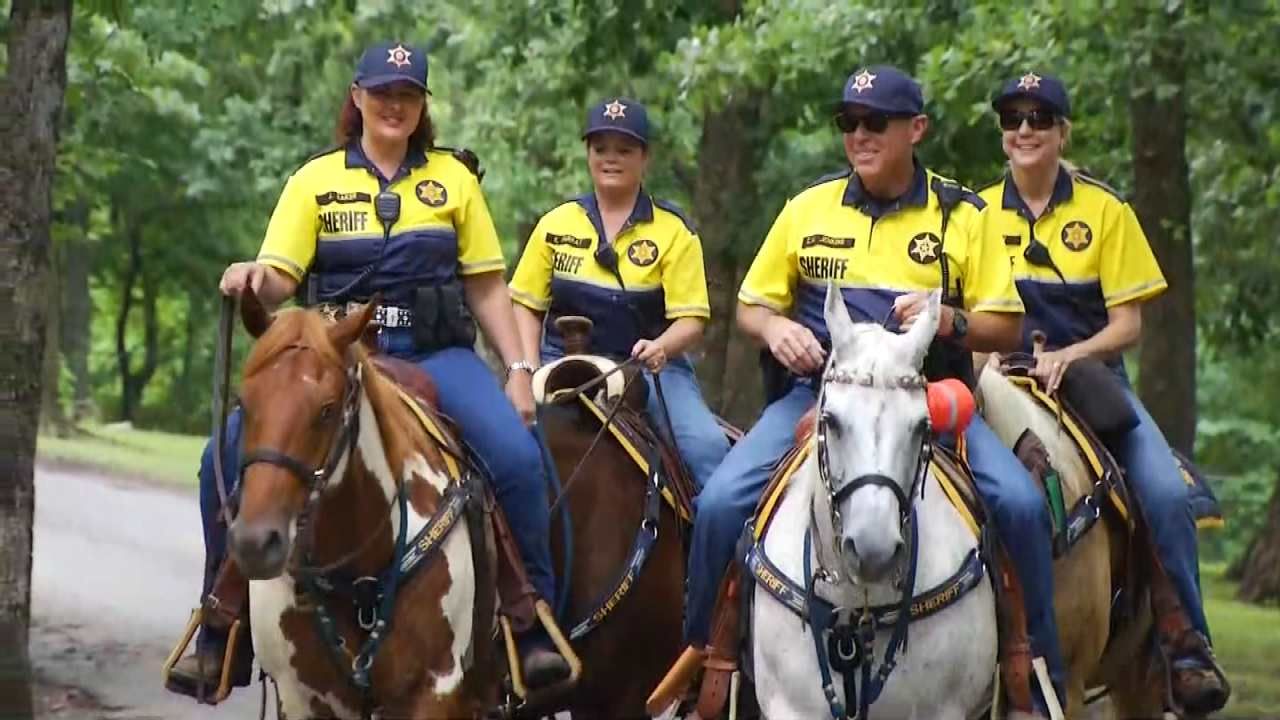 Rogers County Mounted Patrol Making The Rounds At Lake Oologah