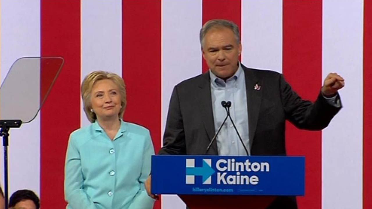 Clinton Introduces VP Pick Tim Kaine At Joint Campaign Event