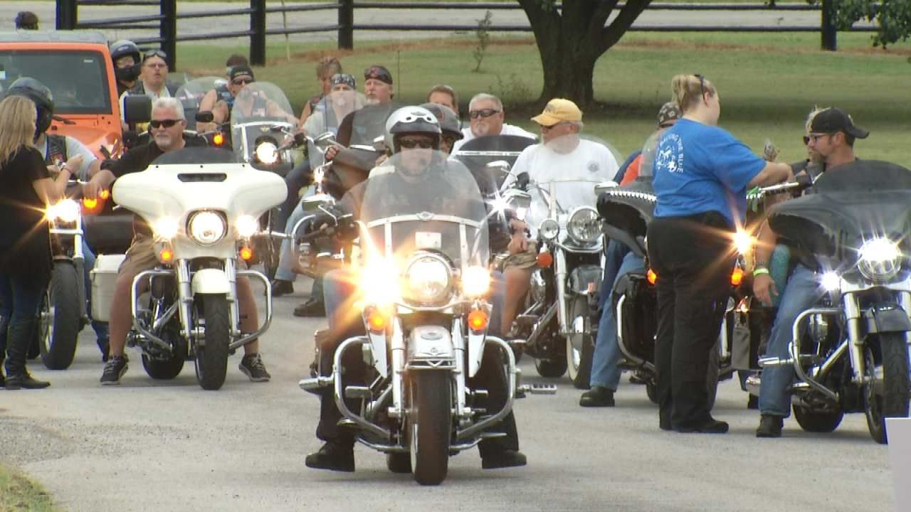 Northeast Oklahoma Bikers Raise $15K For Families Of Fallen Officers