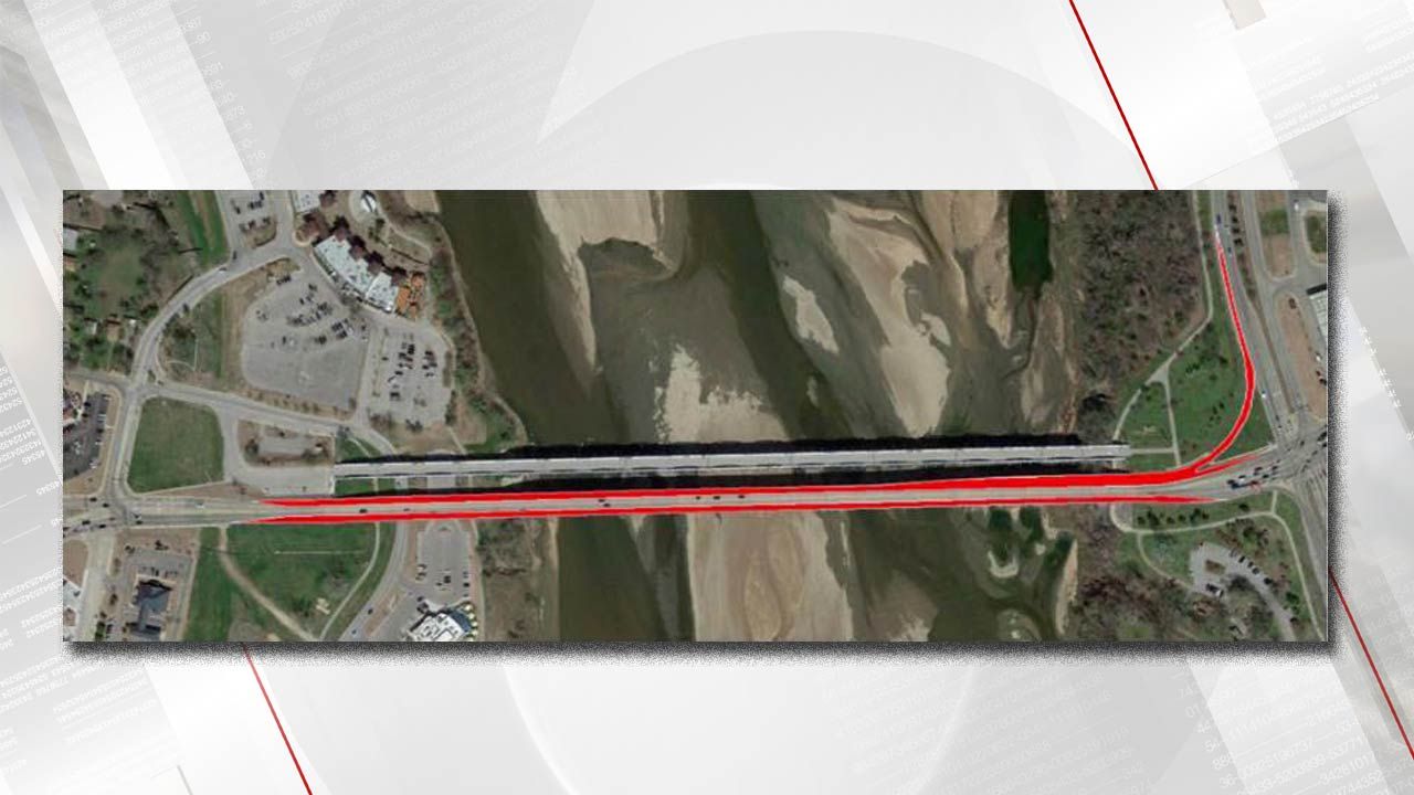 Painting Project To Close Lanes Of Jenks Arkansas River Bridge