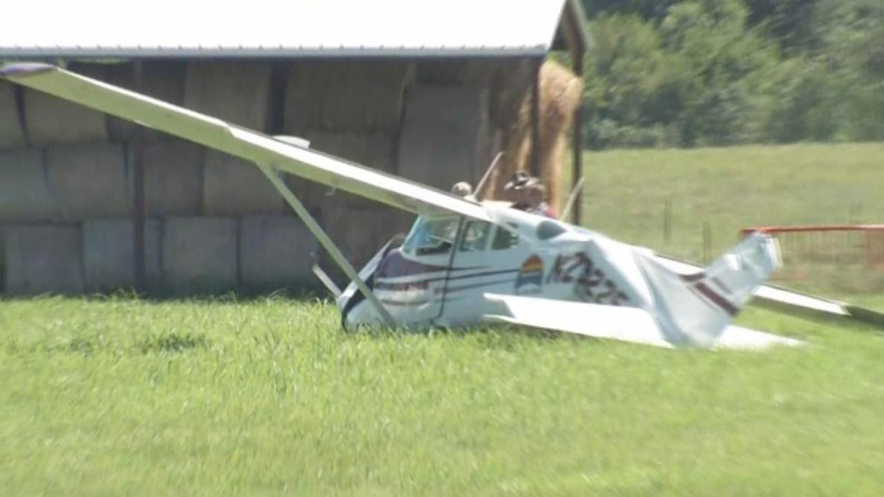 Small Airplane Makes Hard Landing In Field North Of Skiatook