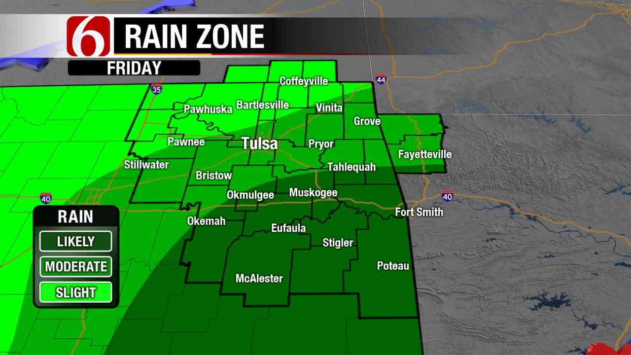Rain, Cooler Temps In The Forecast For Northeastern Oklahoma