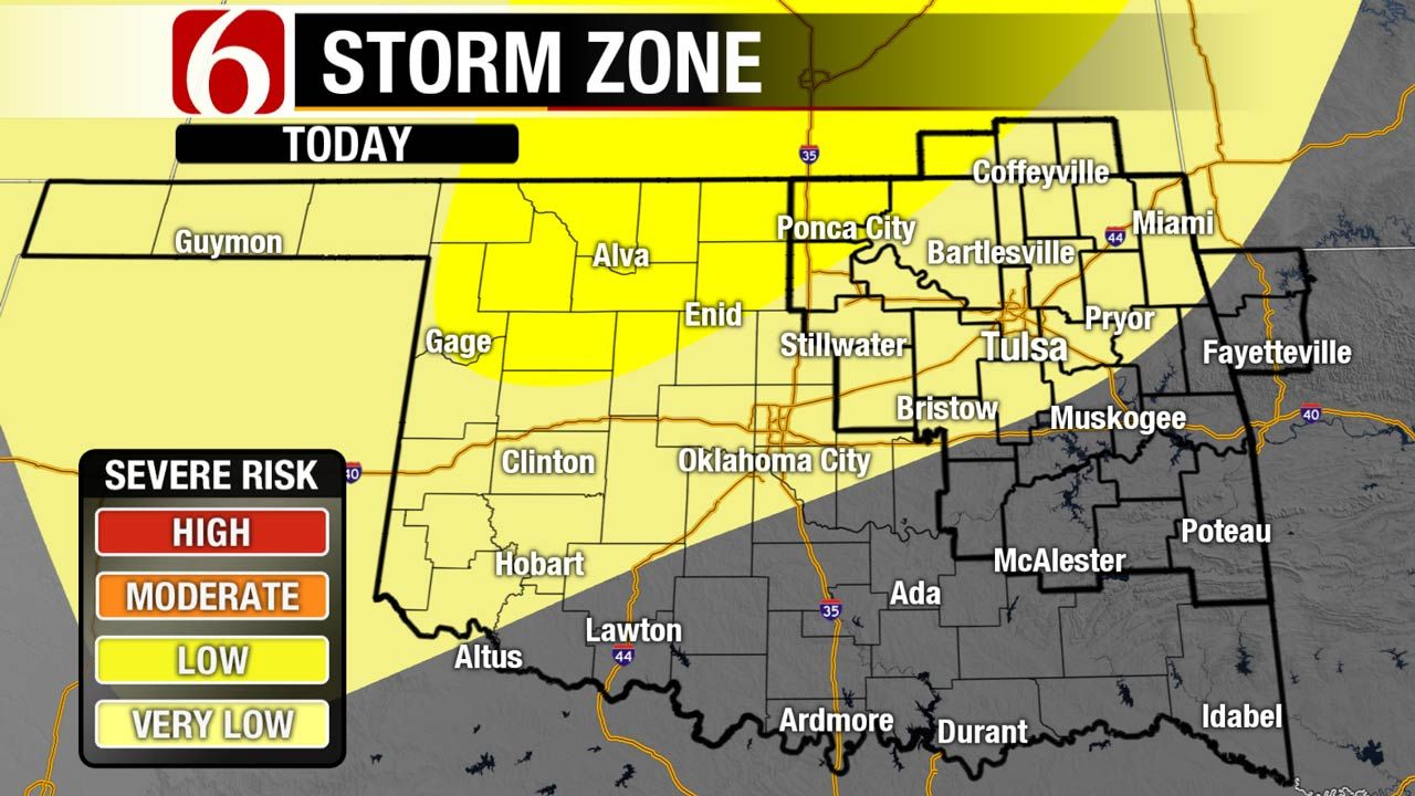 Good Chance For Rain As Cool Front Crosses Oklahoma