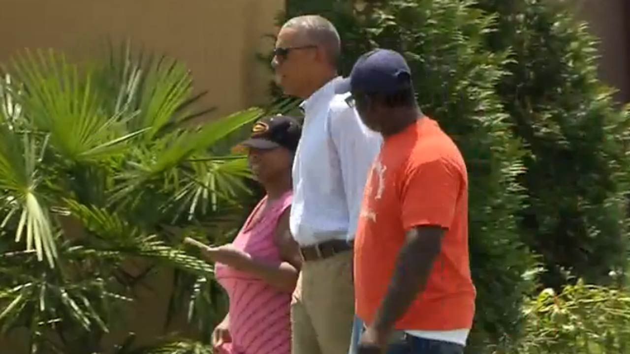 President Obama Visiting Flooded Louisiana In Show Of Support