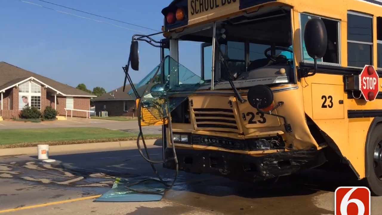 7-Year-Old In Intensive Care After Car Crashes Into Bixby Bus