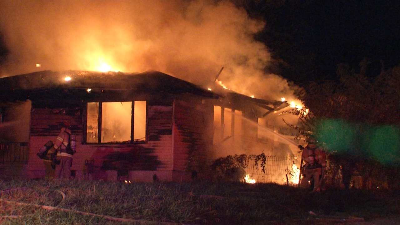Second Fire Burns Tulsa House