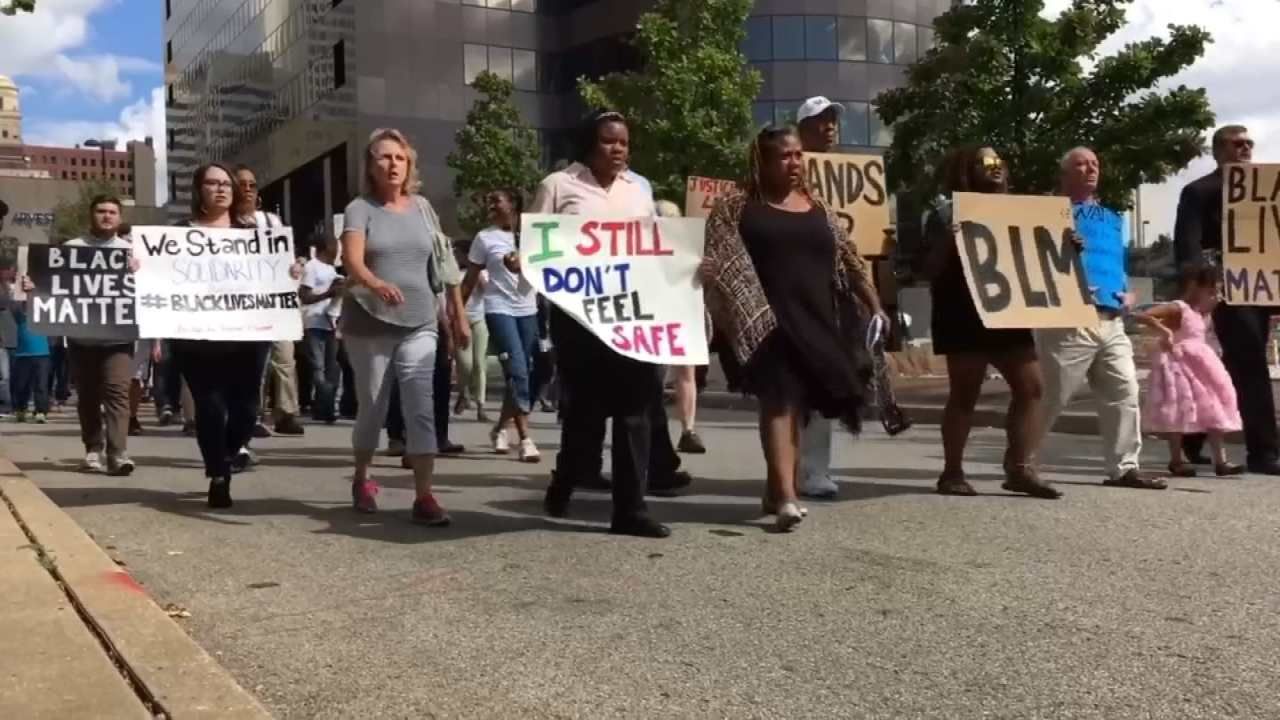Tulsa March To Honor Terence Crutcher