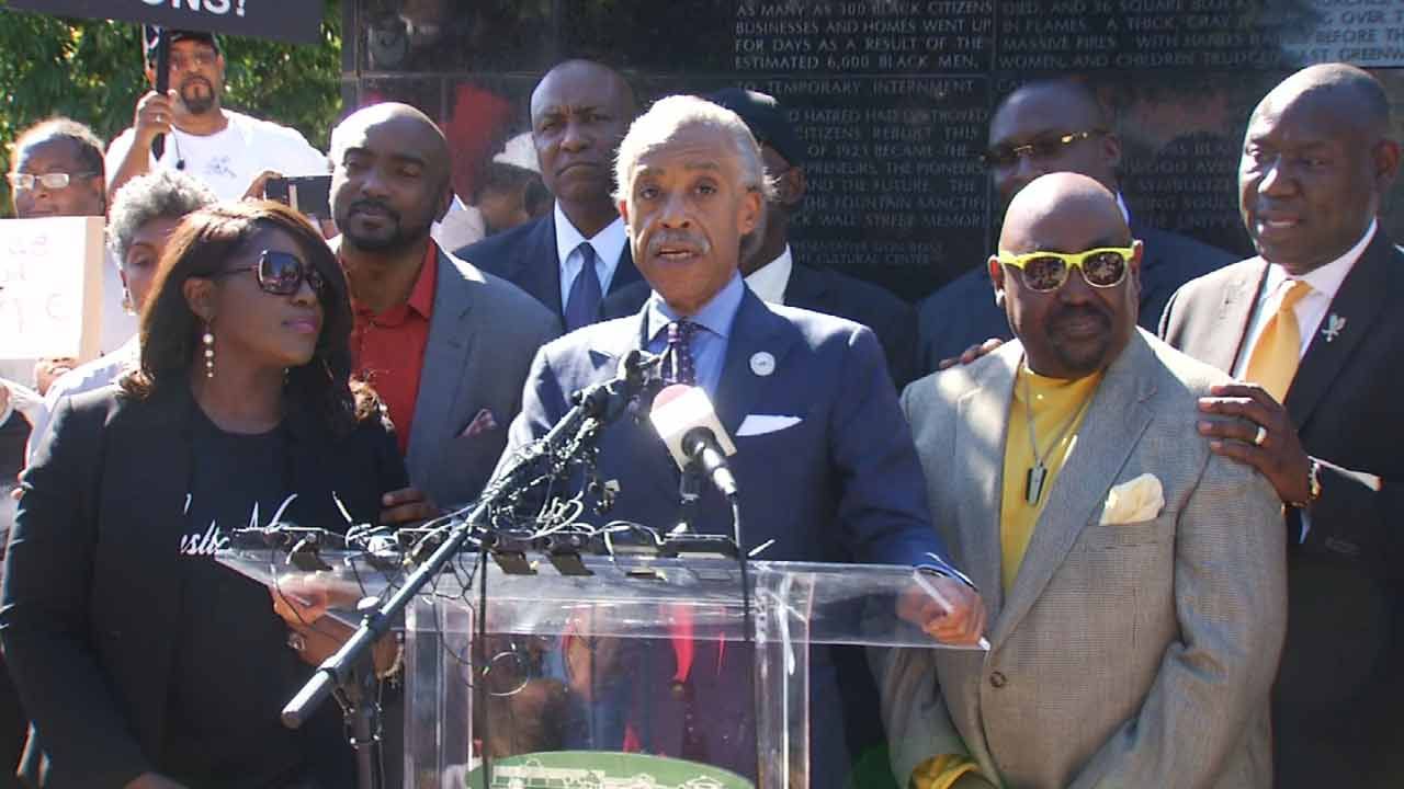 Sharpton, Crutcher Family Preach Peach Before Tulsa March
