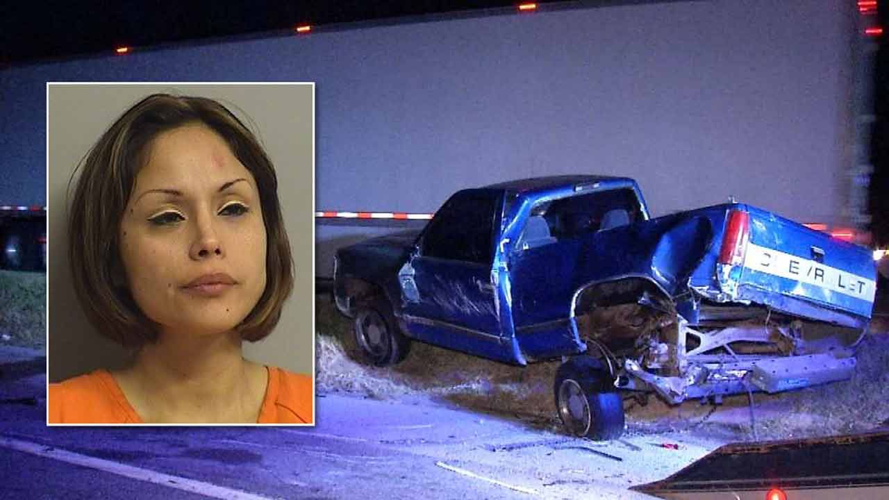 Jenks Woman Arrested After Crashing Into Parked Truck