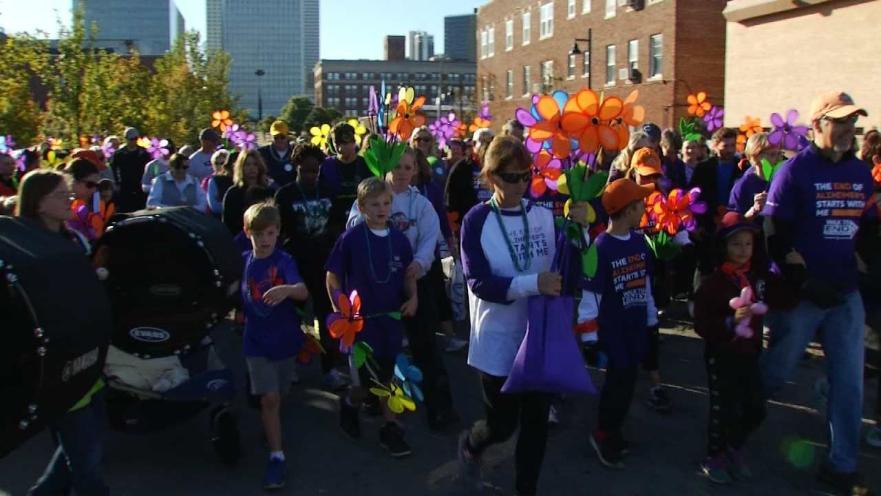Several Thousand Take Part In Tulsa 'Walk To End Alzheimer's'