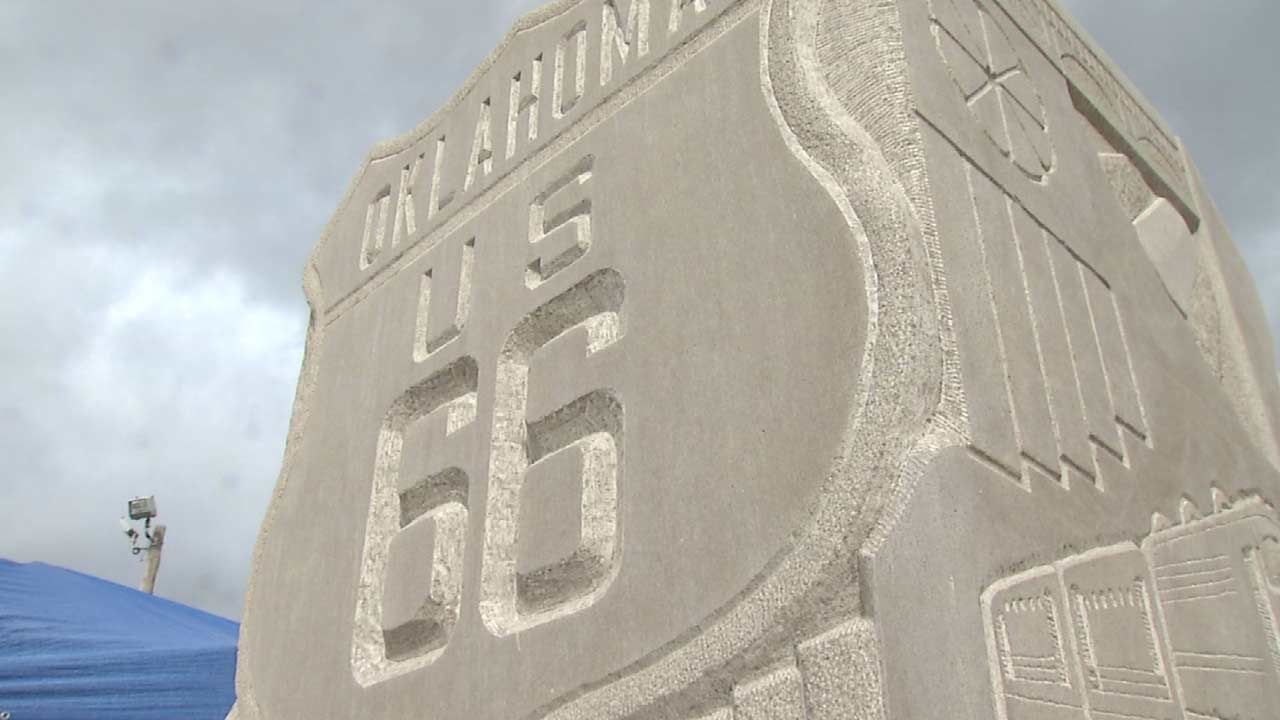 Sculptures Showing Tulsa, Route 66 History Nearing Completion