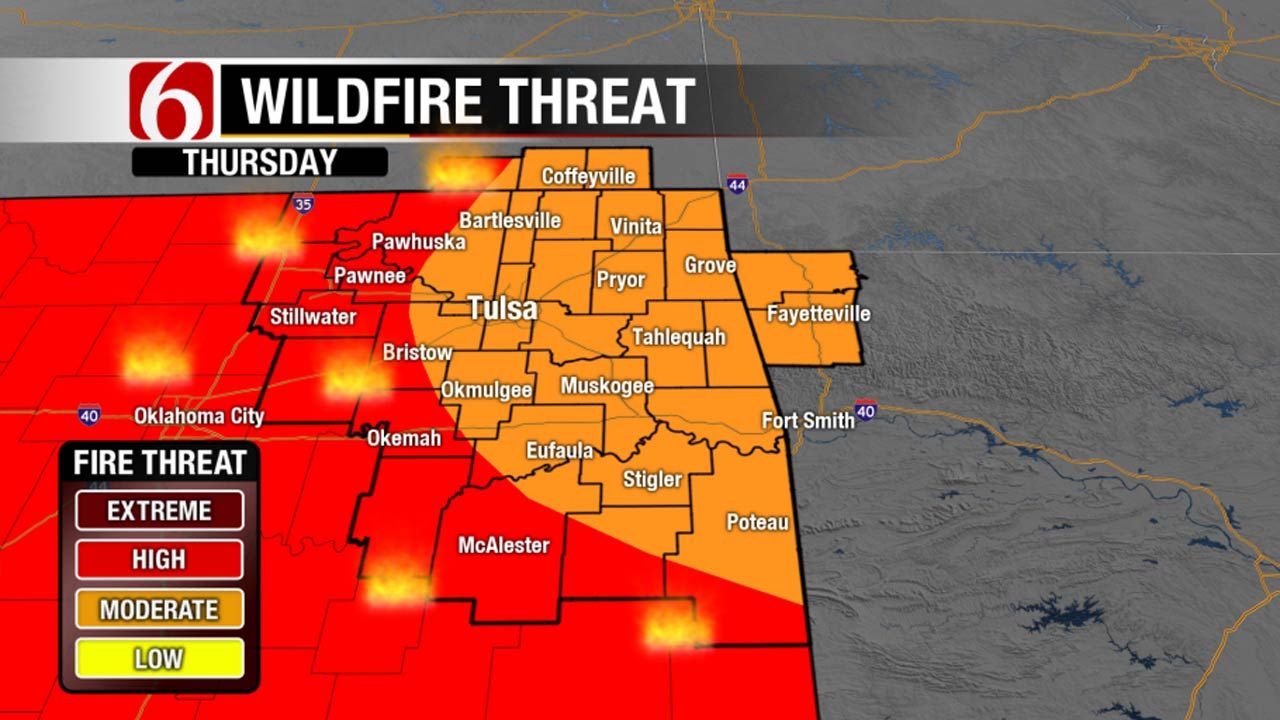Winds Increase Fire Danger For Oklahoma