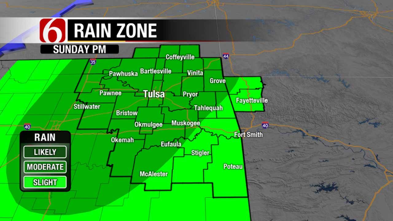 Gusty Winds, Scattered Showers On Tap For Eastern Oklahoma