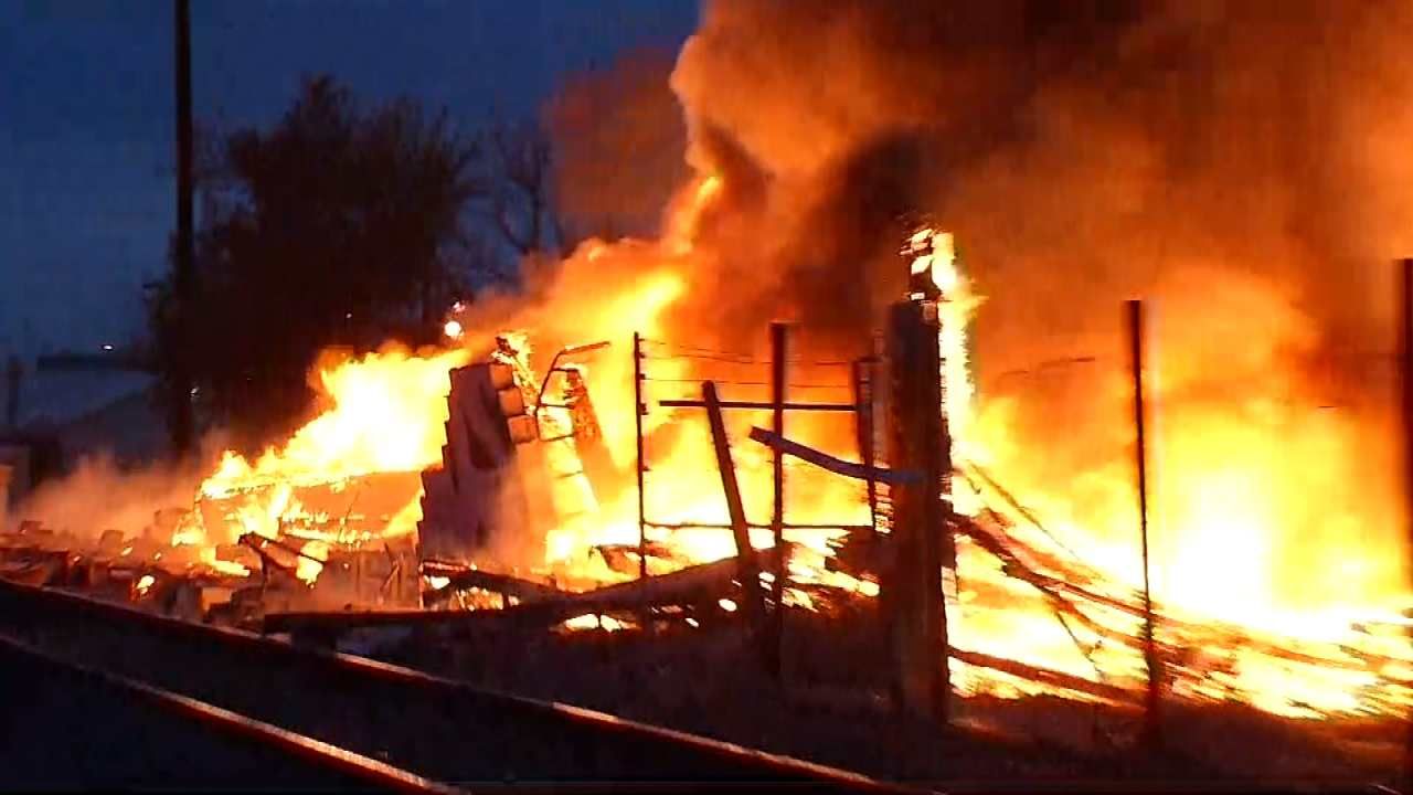 Man Found Alive After Massive Tulsa Building Fire