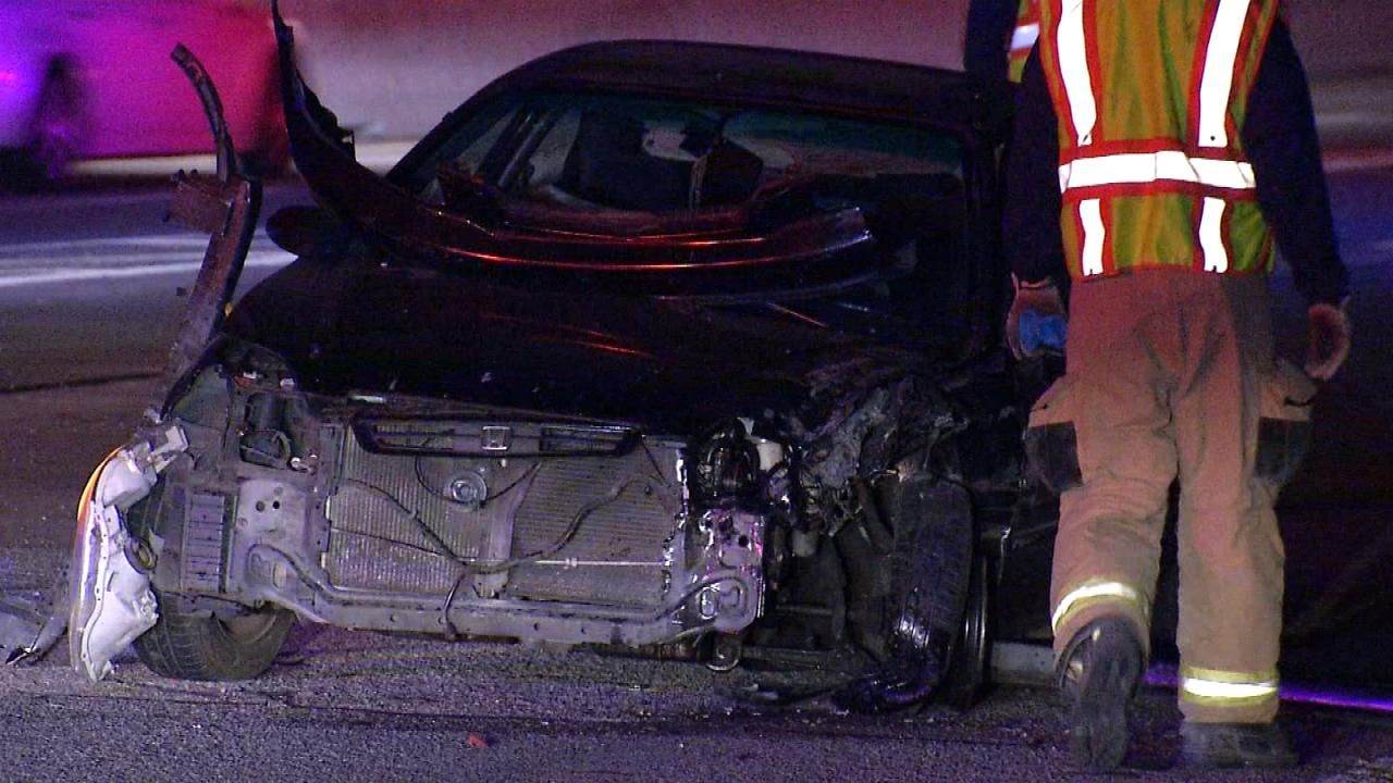 Wrong-Way Driver Crashes Into Three Vehicles In Tulsa