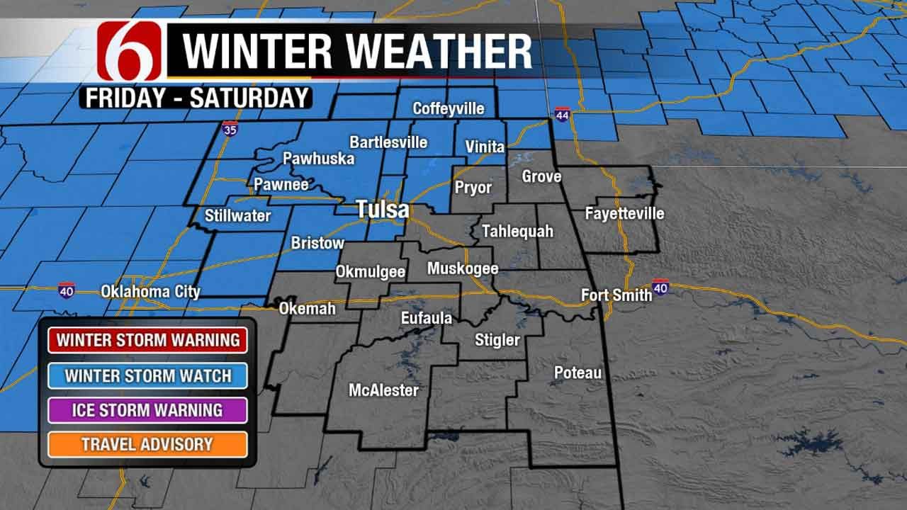 NE Oklahoma Added To Winter Storm Watch