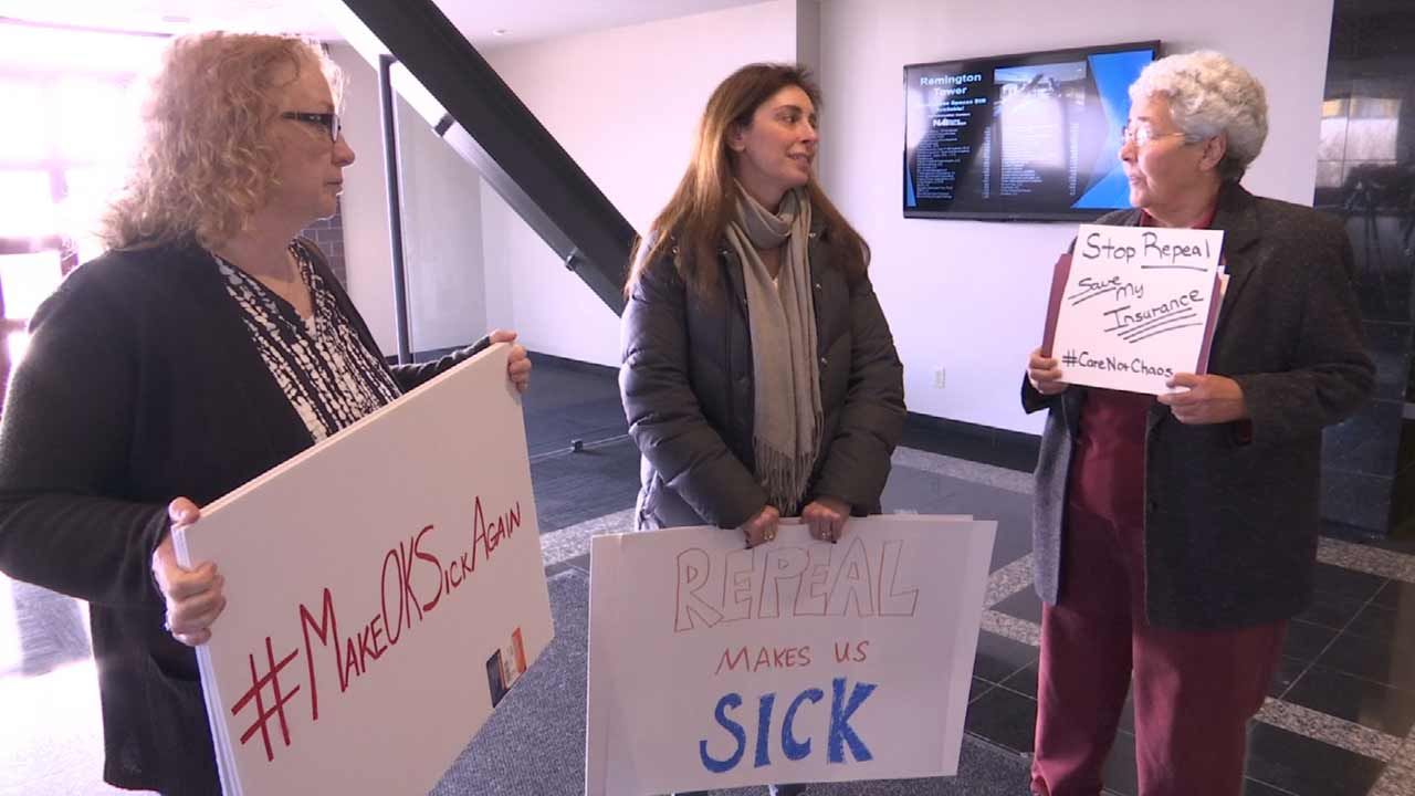 Tulsans Protest Possible Repeal Of Obamacare