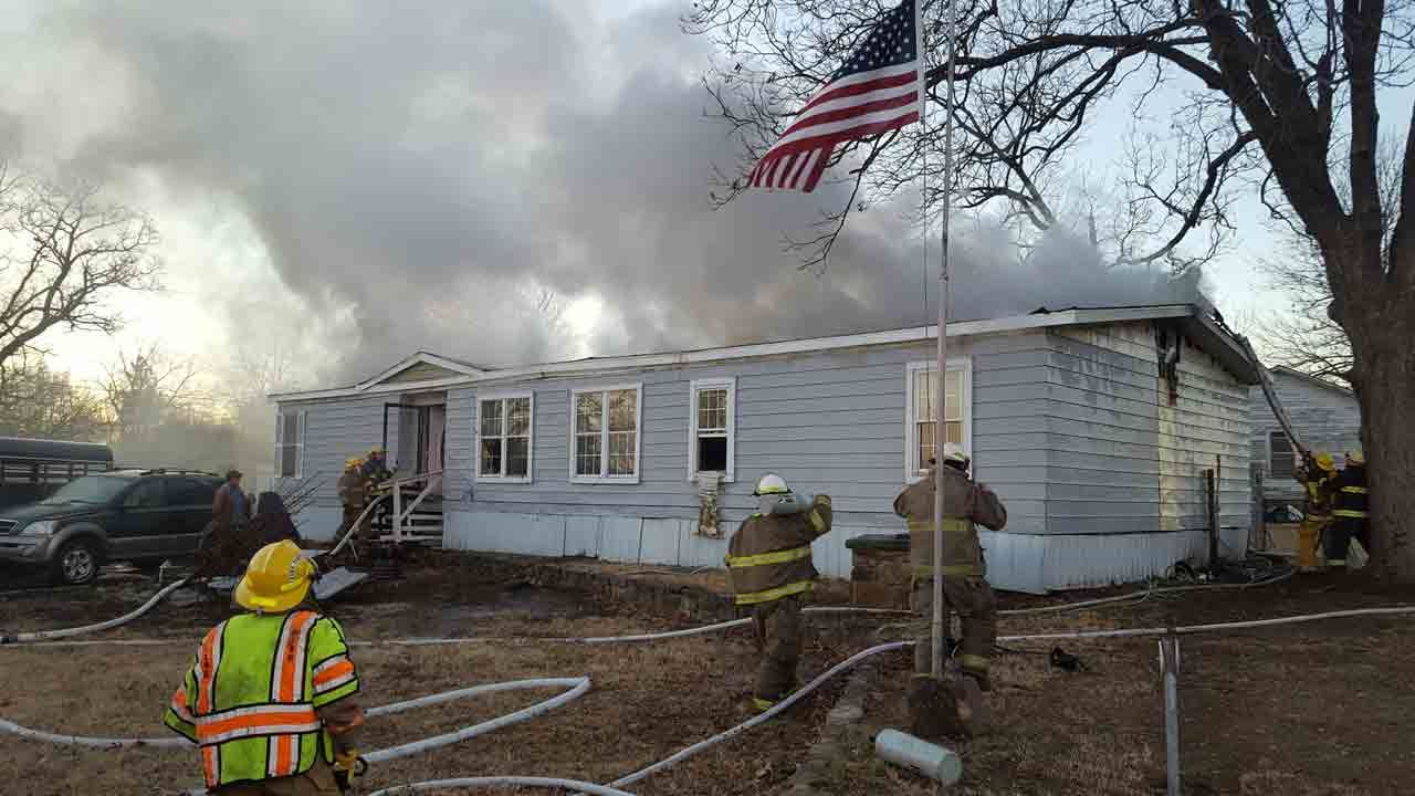 Fire Destroys Home In Ramona