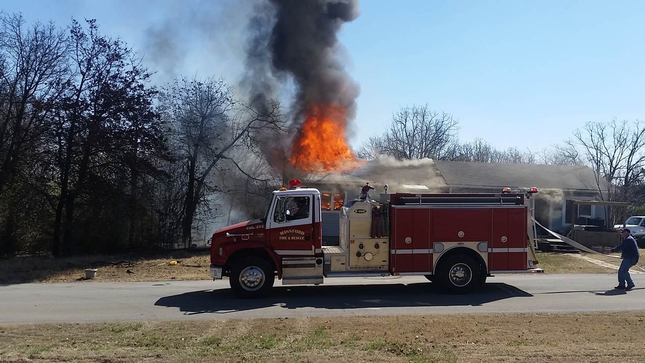 Mannford Home Catches On Fire