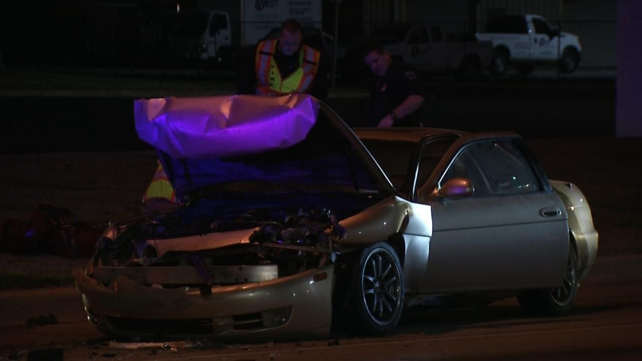 Alleged DUI Driver Hits Tulsa Cop Car
