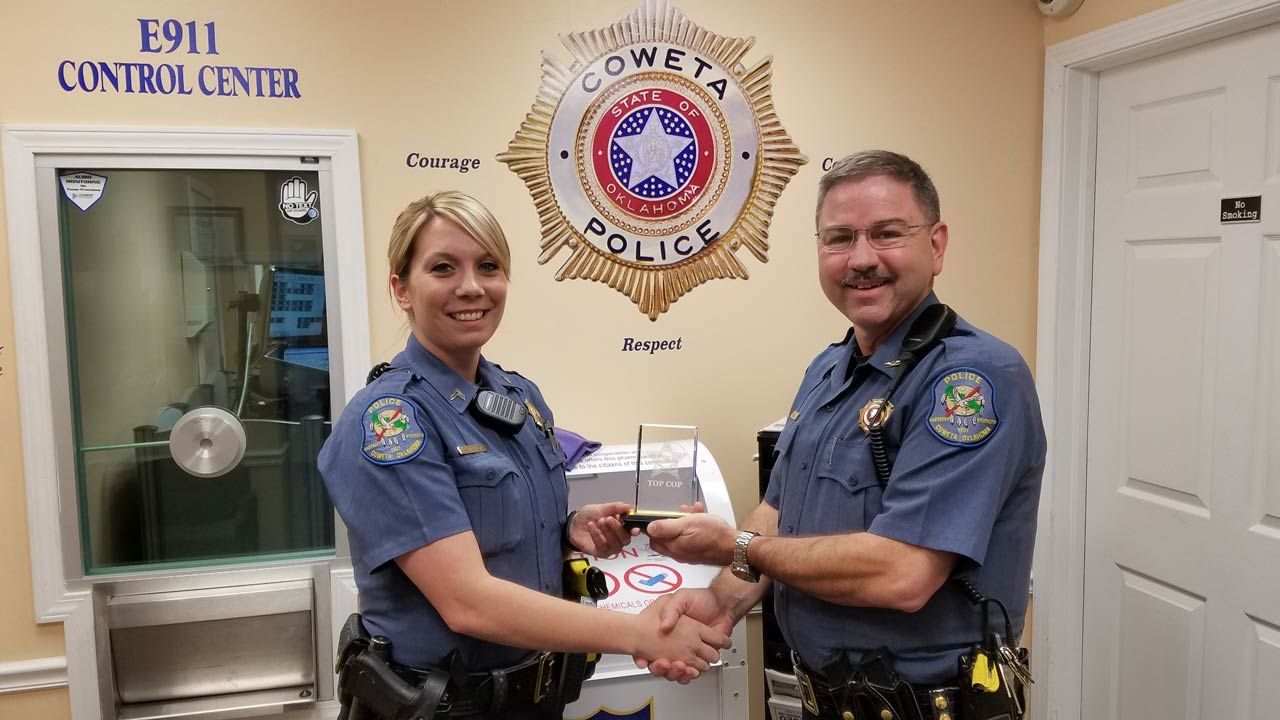 Coweta Police Officers Honored With Oklahoma Buckle Down Awards