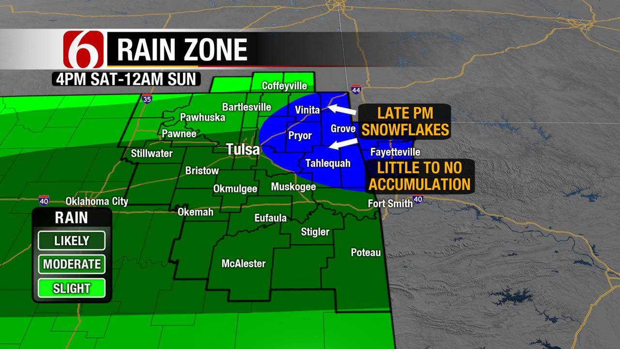 Cold, Rainy And Maybe Some Snow In Eastern Oklahoma