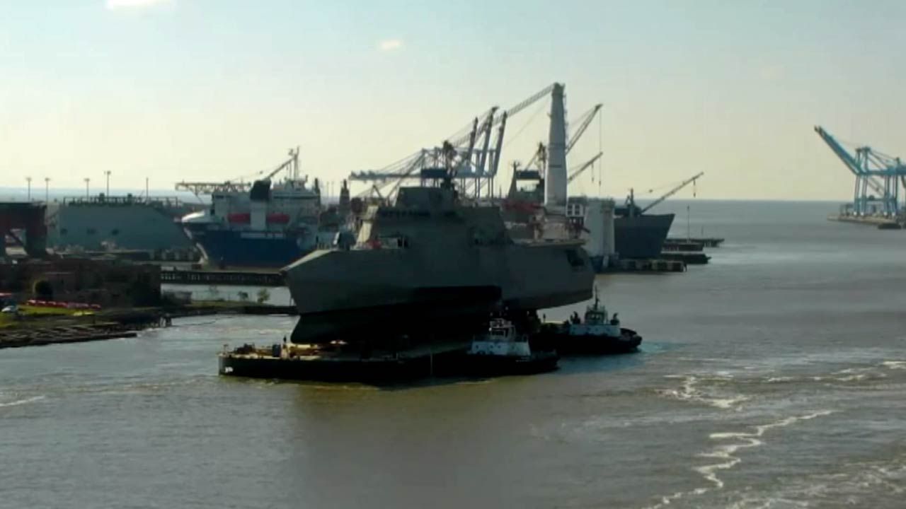 USS Tulsa Launched In Alabama Shipyard