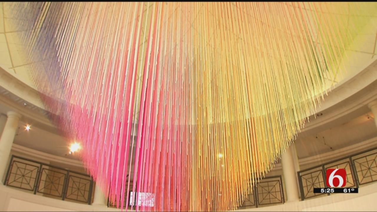New Philbrook Exhibit Created With 7,500 Strands Of Yarn