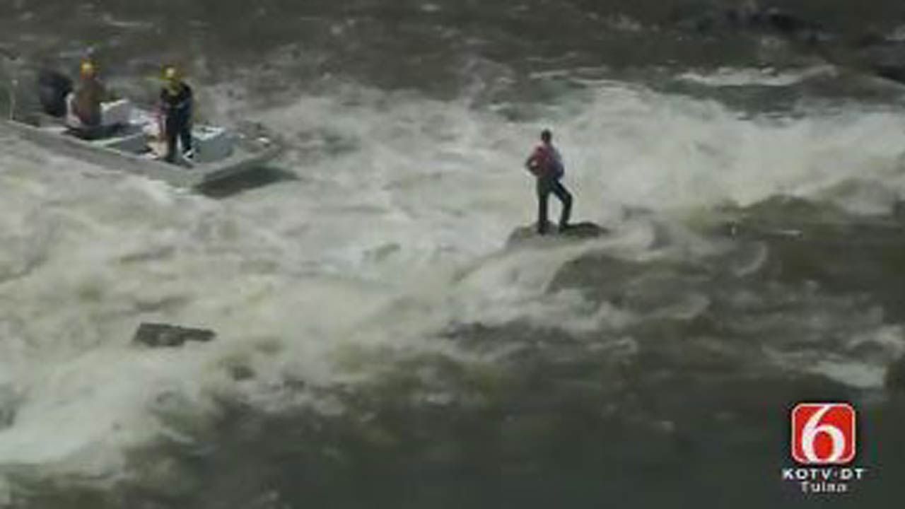 GRDA Rescues Man Trapped In Neosho River In Mayes County