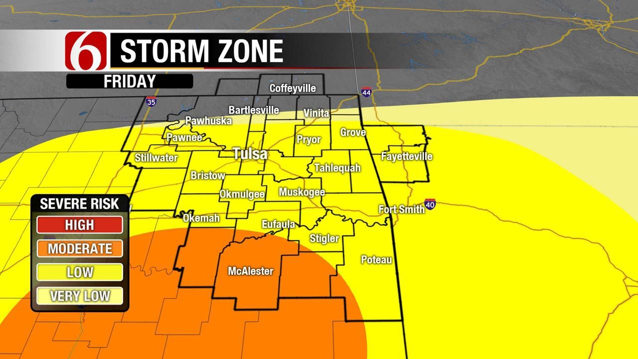 Heavy Rains, Severe Thunderstorms Moving Across Eastern Oklahoma
