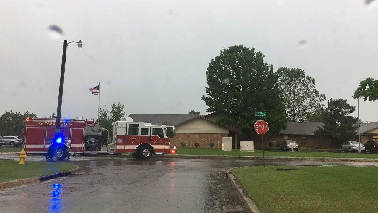 Lightning Strikes Destroys Gas Line At Owasso Building